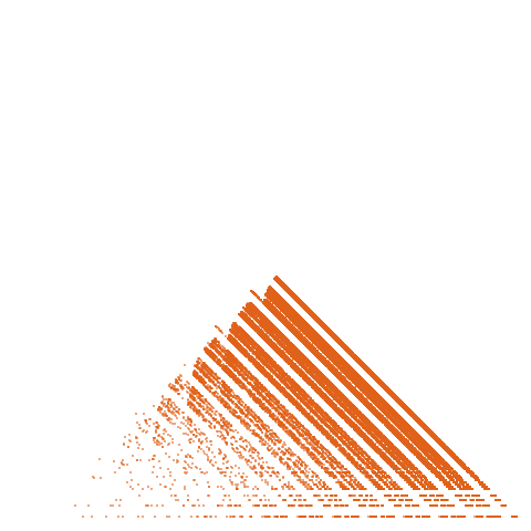 Weight–level plate of Squares written in base 5