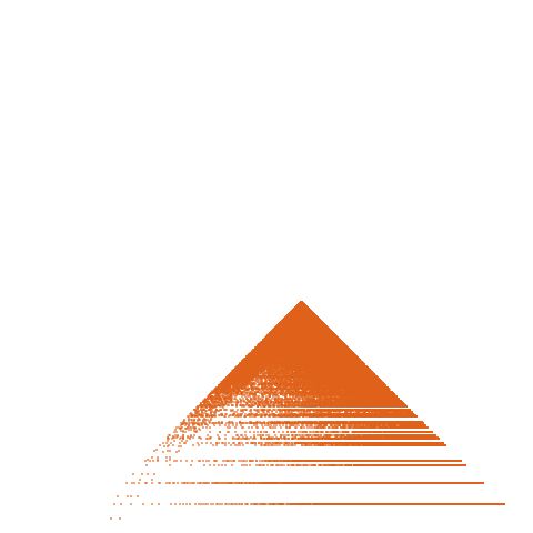 Weight–level plate of a(n) = (2*n-1)^2 + (2*n+1)^2