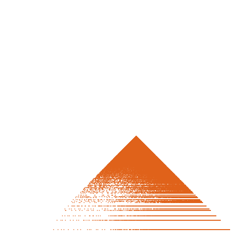 Weight–level plate of a(n) = 16*n^2 + 1