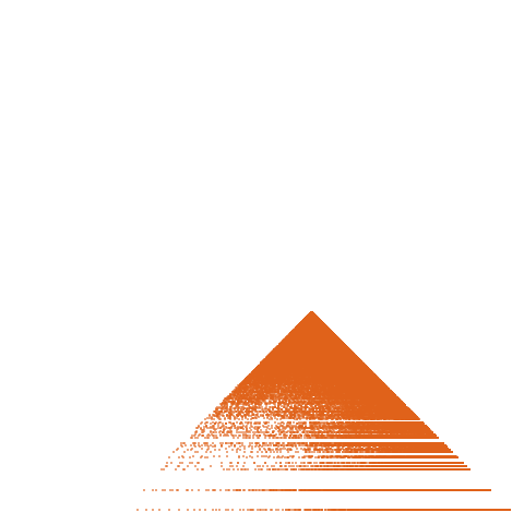 Weight–level plate of a(n) = 56*n^2 - 1